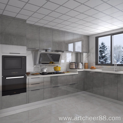 Imported high gloss Laminate kitchen